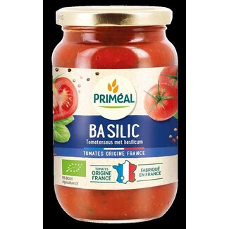 Primeal Primeal Tomatensaus bascilicum uit Frankrijk bio 350 Gram