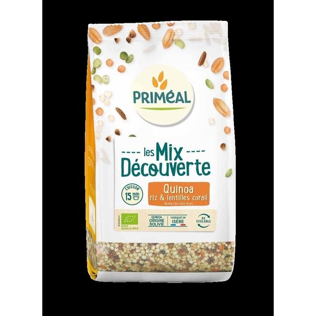 Primeal Mix van quinoa, rijst & rode linzen bio 400 Gram