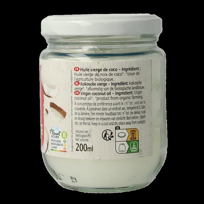 Primeal Huile de coco vegan bio 200 Millilitres