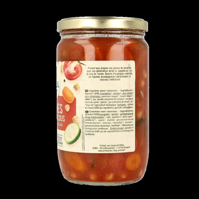 Primeal Légumes pour couscous bio 660 g
