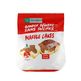 Damhert Damhert Marmercakes zonder suikers 175 Gram