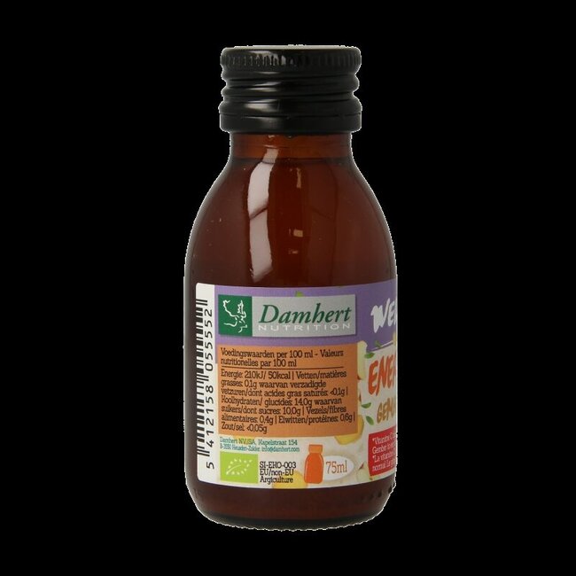 Damhert Energy shot gingembre bio 75 Millilitres