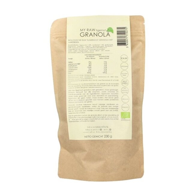 Vitiv Granola de souchet fraise/noix de coco bio 230 Grammes