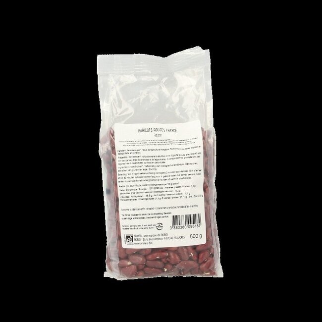 Primeal Rode bonen uit Frankrijk bio 500 Gram