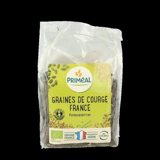 Primeal Pompoenpitten uit Frankrijk bio 250 Gram