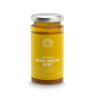 Mattisson Mattisson Organic beef bone broth - botten boullion rund bio 240 Milliliter