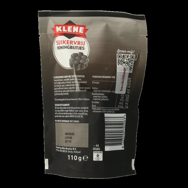 Klene Abeilles au miel sans sucre 110 g