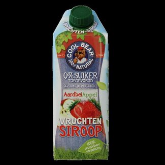Cool Bear Cool Bear Siroop aardbei-appel 750 Milliliter