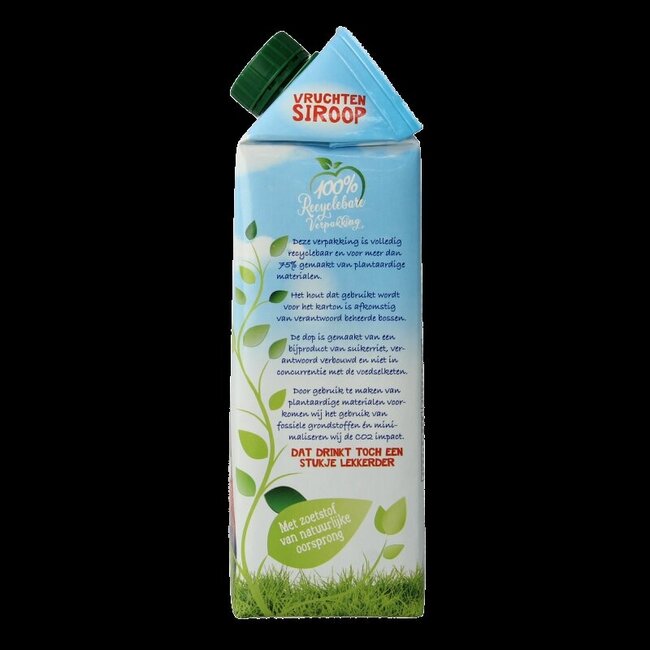 Cool Bear Siroop aardbei-appel 750 Milliliter