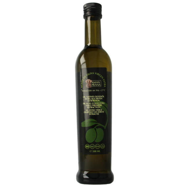 Amanprana Extra vierge olijfolie eerste extractie bio 500 Milliliter