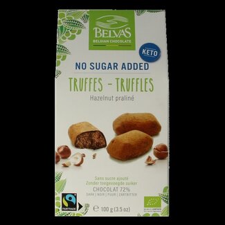 Belvas Belvas Truffes pralinées aux noisettes bio 100 grammes