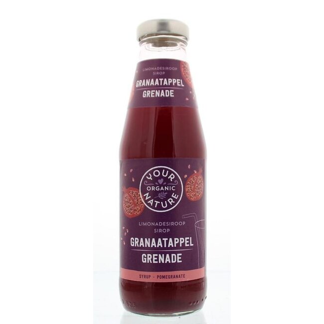 Your Organic Nature Limonadesiroop granaatappel bio 500 Milliliter