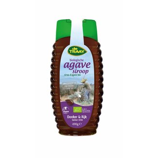 Traay Agavesiroop donker en rijk bio 490 Gram