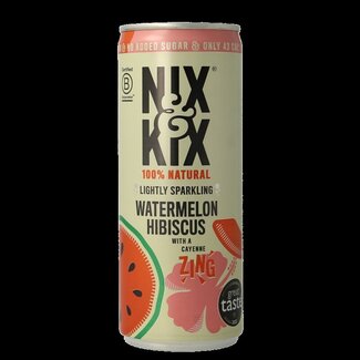 Nix & Kix Nix & Kix Watermelon hibiscus blikje 250 Milliliter