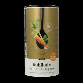 Sublimix Sublimix Bouillon de légumes faible en sel sans gluten 260 grammes