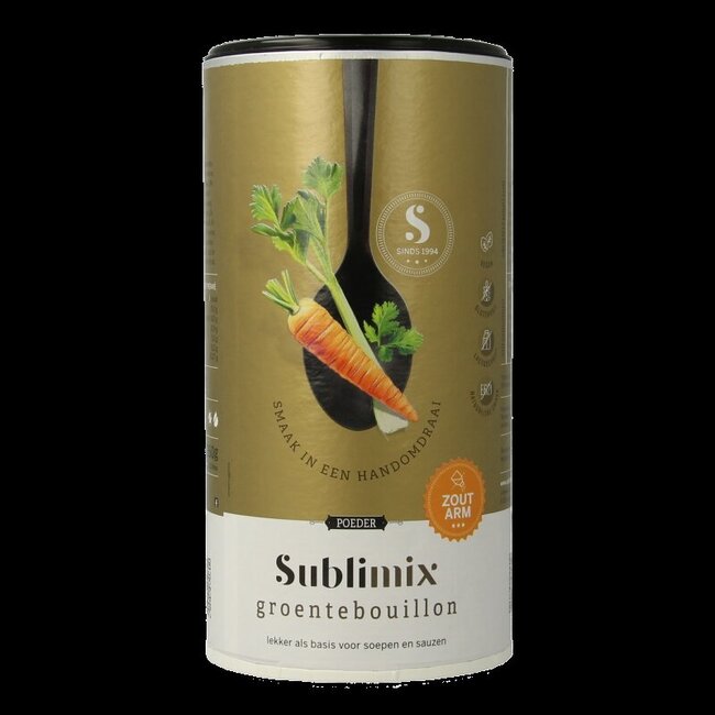 Sublimix Groentebouillon zoutarm glutenvrij 260 Gram