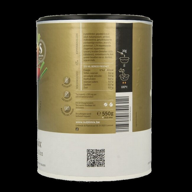 Bouillon de poule Sublimix sans gluten 550 g