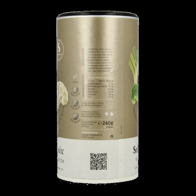 Sublimix Witte saus glutenvrij  240 Gram