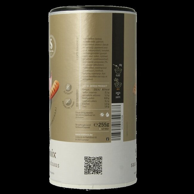 Sublimix Sauce rôtie légère sans gluten 255 Grammes