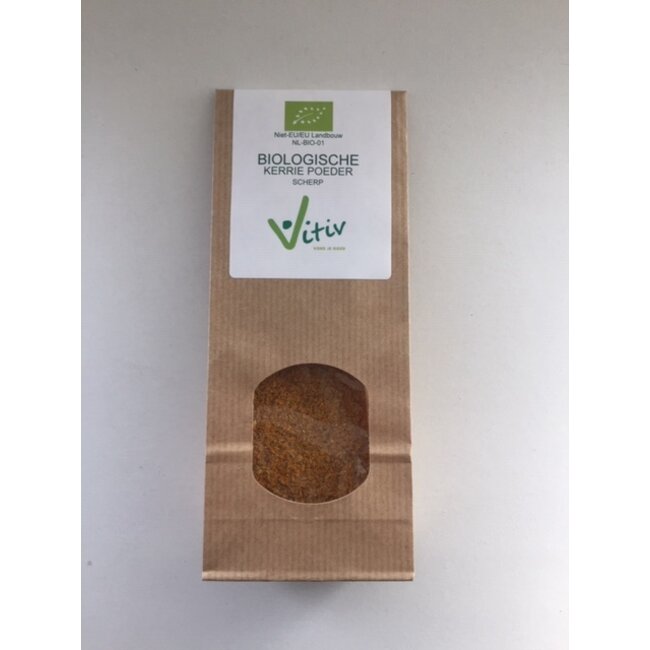 Vitiv Kerrie poeder scherp bio 50 Gram