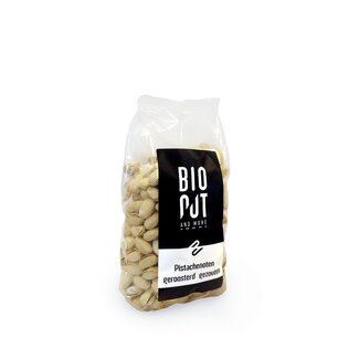 Bionut Bionut Pistachenoten geroosterd en gezouten bio 500 Gram