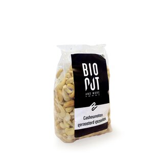 Bionut Bionut Cashewnoten geroosterd gezouten bio 500 Gram