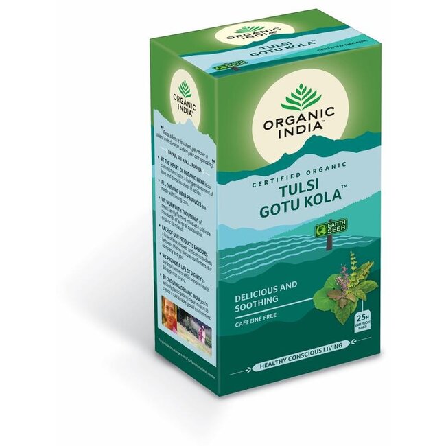 Organic India Tulsi gotu kola thee bio 25 Zakjes