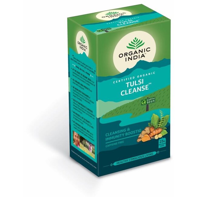 Organic India Tulsi cleanse thee bio 25 Zakjes