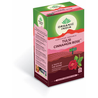 Organic India Organic India Tulsi cinnamon rose thee bio 25 Zakjes