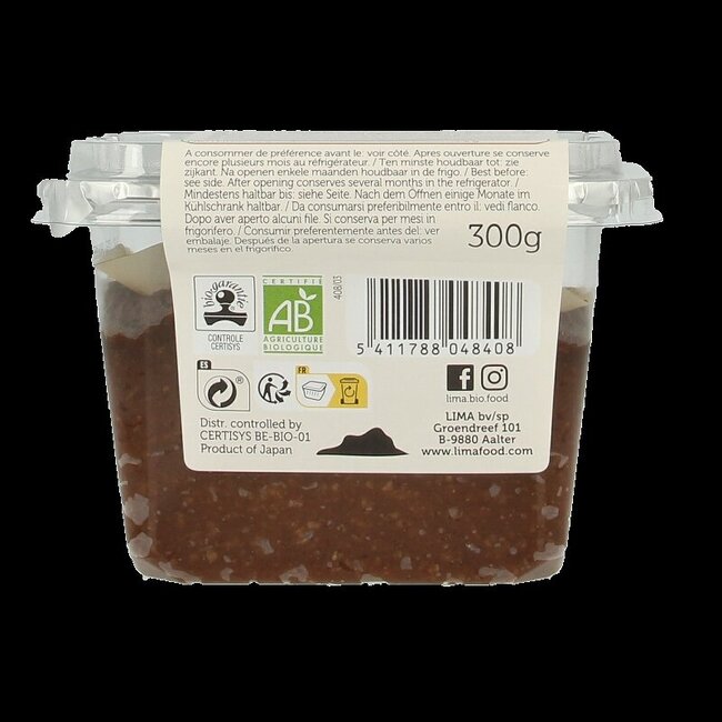 Lima Brown rice miso ongepasteuriseerd bio 300 Gram