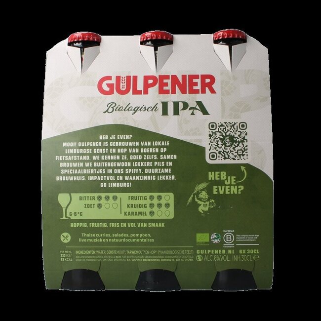 Gulpener Pilsener Ur-Hop 300ml bio 6 pièces