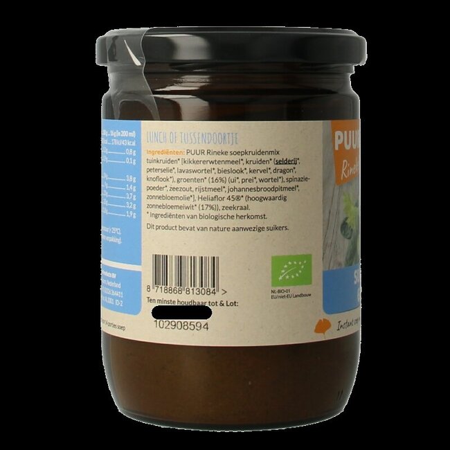 Puur Rineke Super soupe de légumes bio 224 g