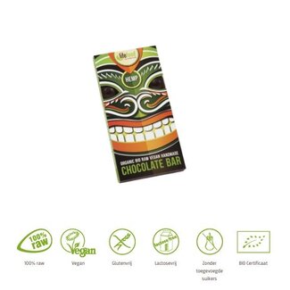 Lifefood Lifefood Chocolade hennep raw bio 70 Gram