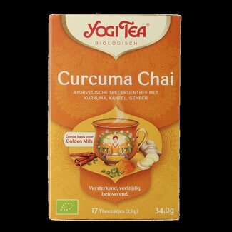 Yogi Tea Yogi Tea Curcuma / turmeric chai tea bio 17 Zakjes