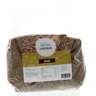 MijnNatuurwinkel Lijnzaad gebroken 1 Kilogram