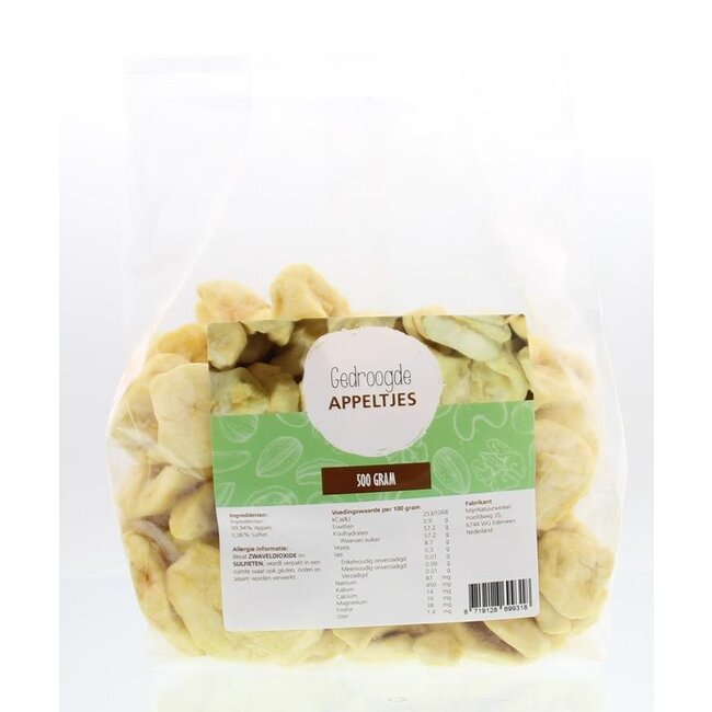 MijnNatuurwinkel Gedroogde appeltjes 500 Gram