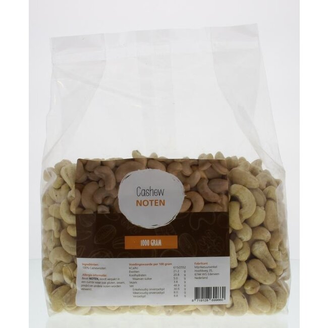 MijnNatuurwinkel Cashewnoten 1 Kilogram