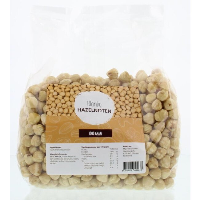 MijnNatuurwinkel Blanke hazelnoten 1 Kilogram