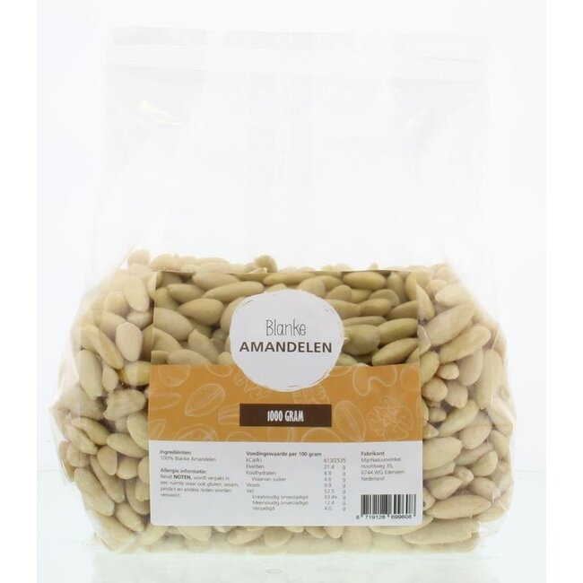 MijnNatuurwinkel Blanke amandelen 1 Kilogram