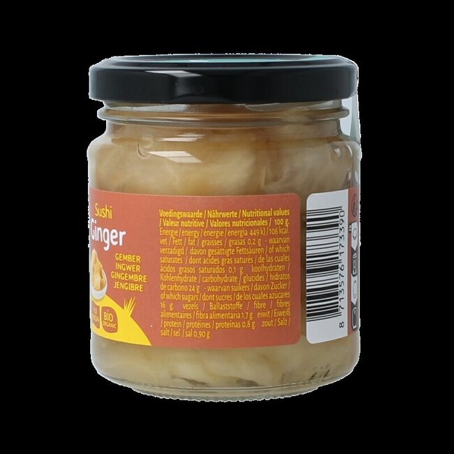 TerraSana Gingembre pour sushi bio 190 g