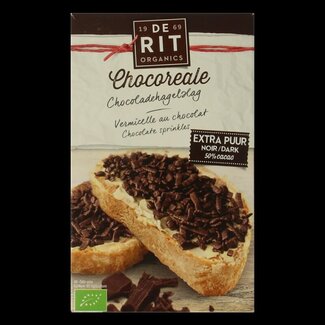 De Rit De Rit Chocoreale hagelslag extra puur bio 200 Gram