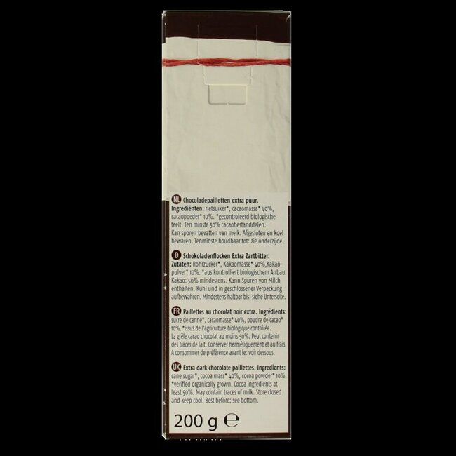 De Rit Chocoreale vermicelles de chocolat noir intense bio 200 g