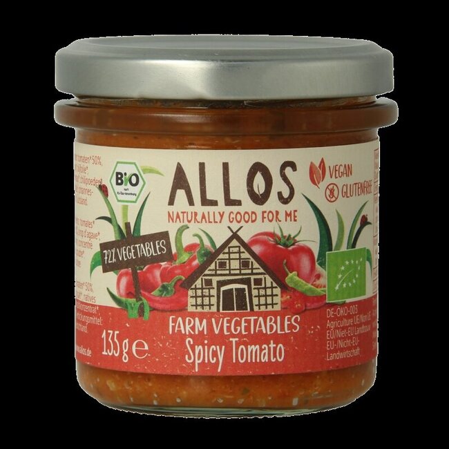 Allos Farm vegetables pittige tomaat bio 135 Gram