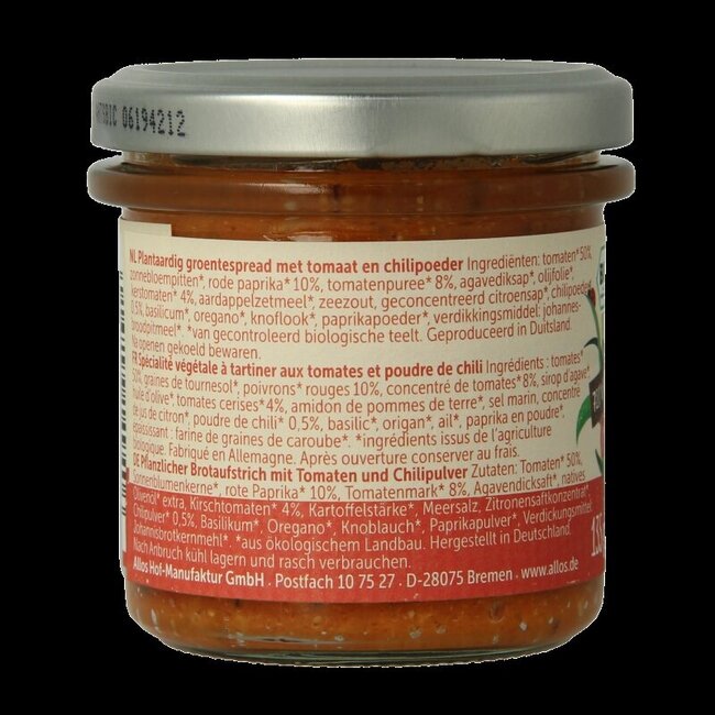 Allos Préparation de légumes Tomate piquante bio 135 g