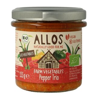Allos Allos Farm vegetables pepper trio bio 135 Gram