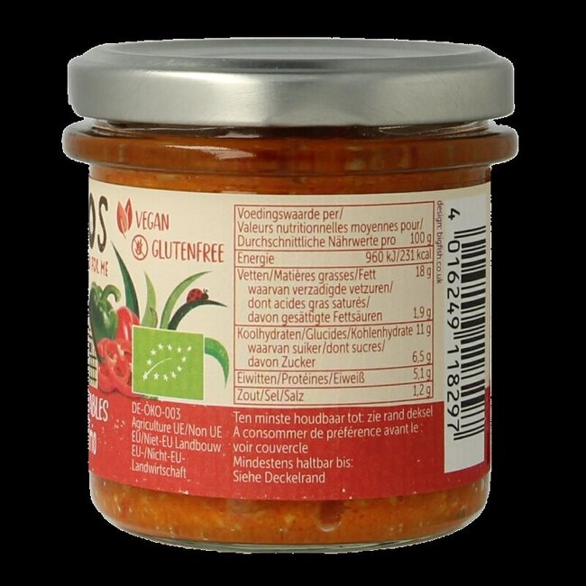 Allos Légumes de la ferme trio de poivrons bio 135 g