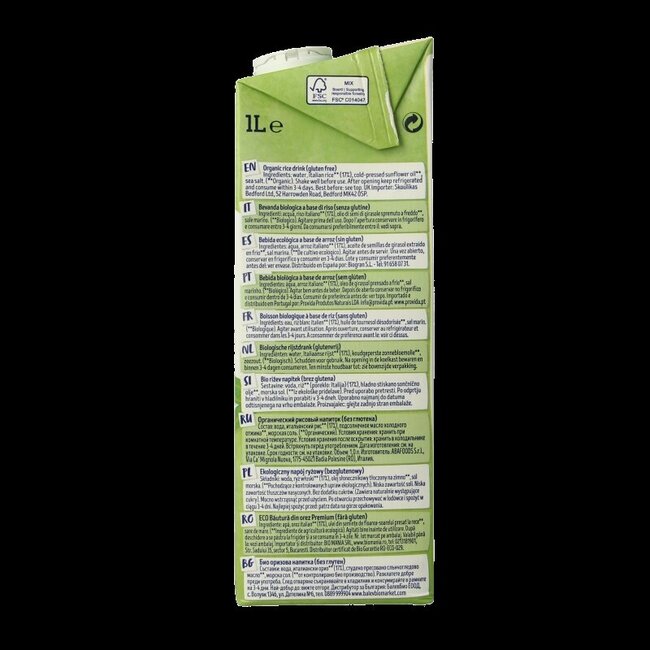 Isola Bio Rijstdrank naturel bio 1 Liter