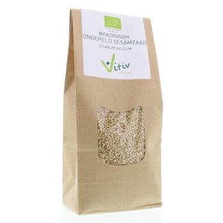 Vitiv Vitiv Sesamzaad ongepeld bio 500 Gram