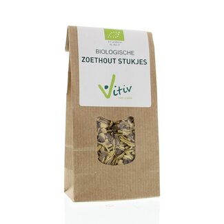Vitiv Vitiv Zoethoutstukjes bio 50 Gram