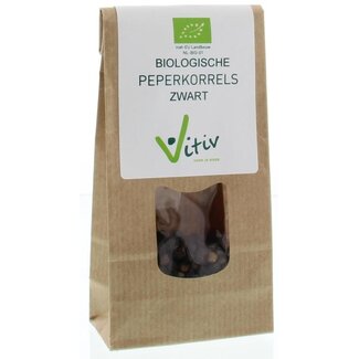 Vitiv Vitiv Peperkorrels zwart bio 40 Gram